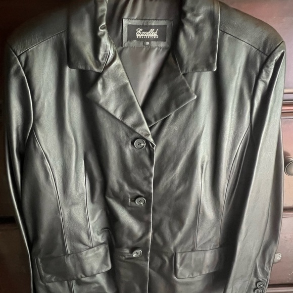 Excelled Genuine Leather Blazer – Women’s 3X – Black, Plus Size - Picture 1 of 4
